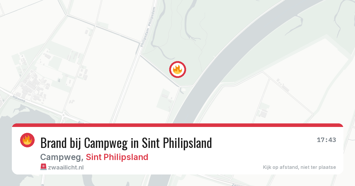 Brand bij Campweg in Sint Philipsland — 19 jun 2026