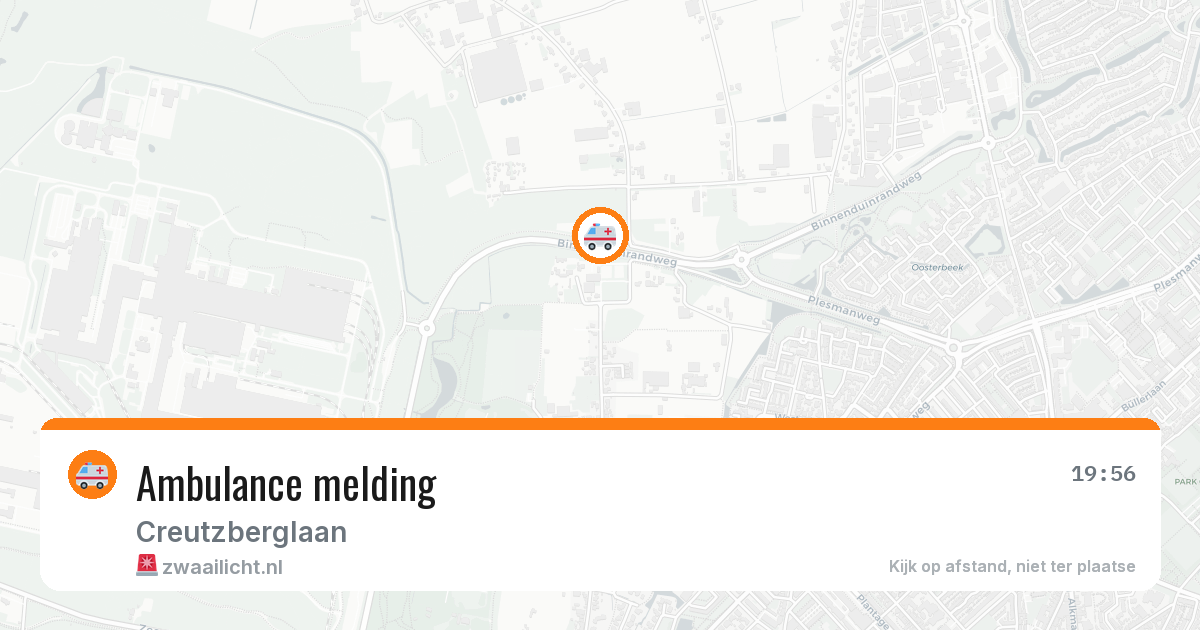 Ambulance melding — 6 jul 2026