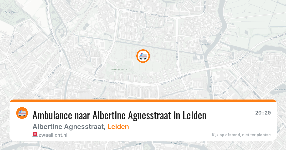 Ambulance naar Albertine Agnesstraat in Leiden — 16 mei 2026