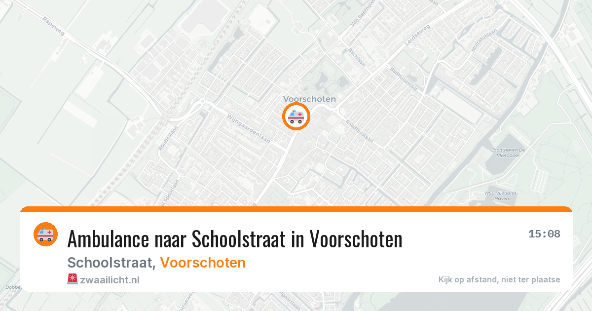 Ambulance naar Schoolstraat in Voorschoten — 31 mrt 2026