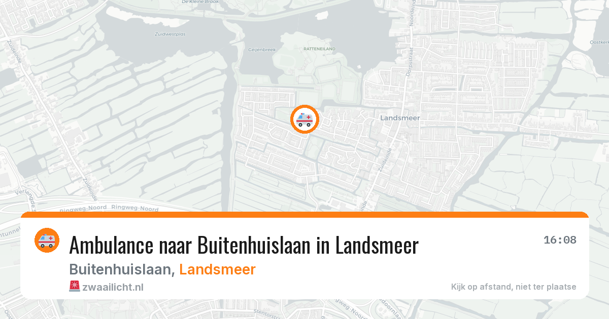 Ambulance naar Buitenhuislaan in Landsmeer — 12 jul 2026