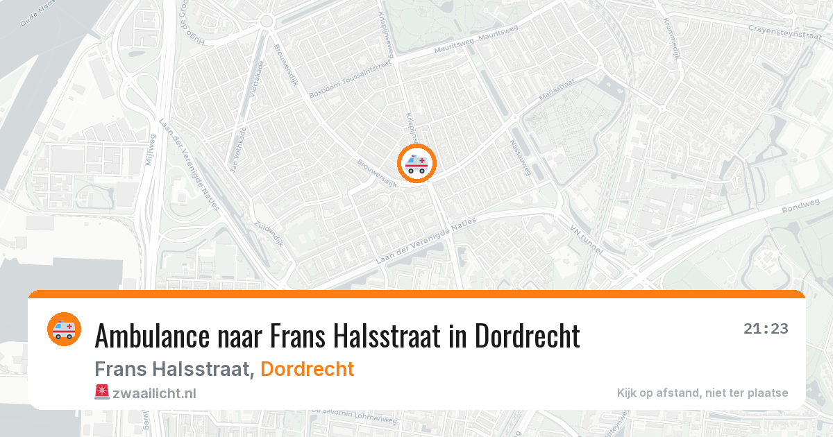 Ambulance naar Frans Halsstraat in Dordrecht — 13 jul 2026