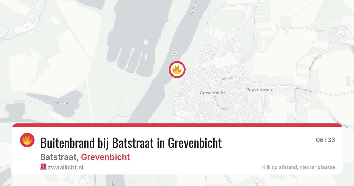 Buitenbrand bij Batstraat in Grevenbicht — 5 jul 2026