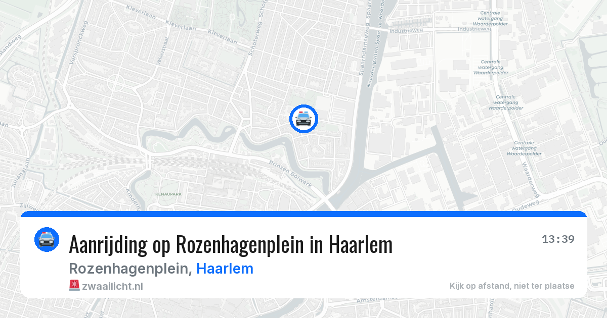 Aanrijding op Rozenhagenplein in Haarlem — 11 apr 2026