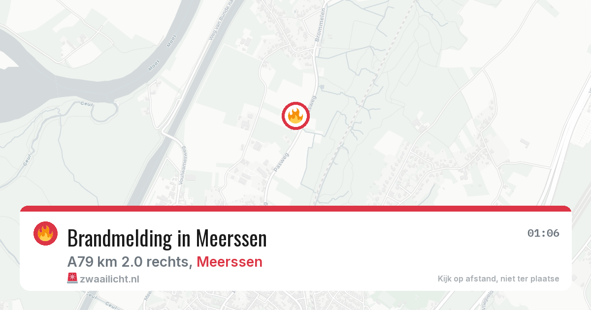 Brandmelding in Meerssen — 9 mei 2026