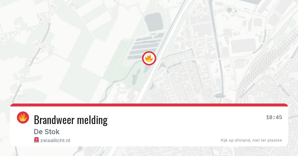 Brandweer melding — 6 jul 2026