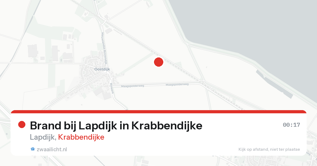 Brand bij Lapdijk in Krabbendijke — 15 aug 2026