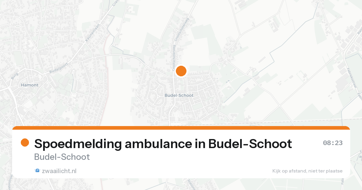 Spoedmelding ambulance in Budel-Schoot — 31 jan 2026