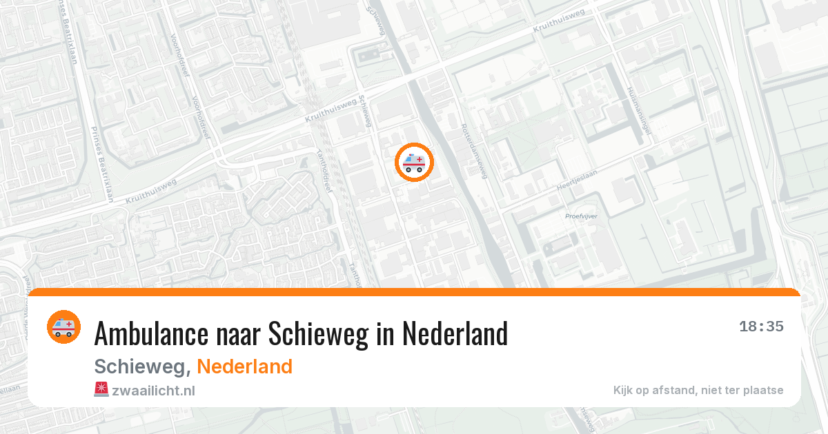 Ambulance naar Schieweg in Nederland — 6 jul 2026