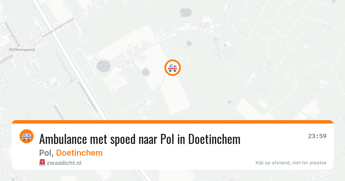 Ambulance met spoed naar Pol in Doetinchem — 12 aug 2026