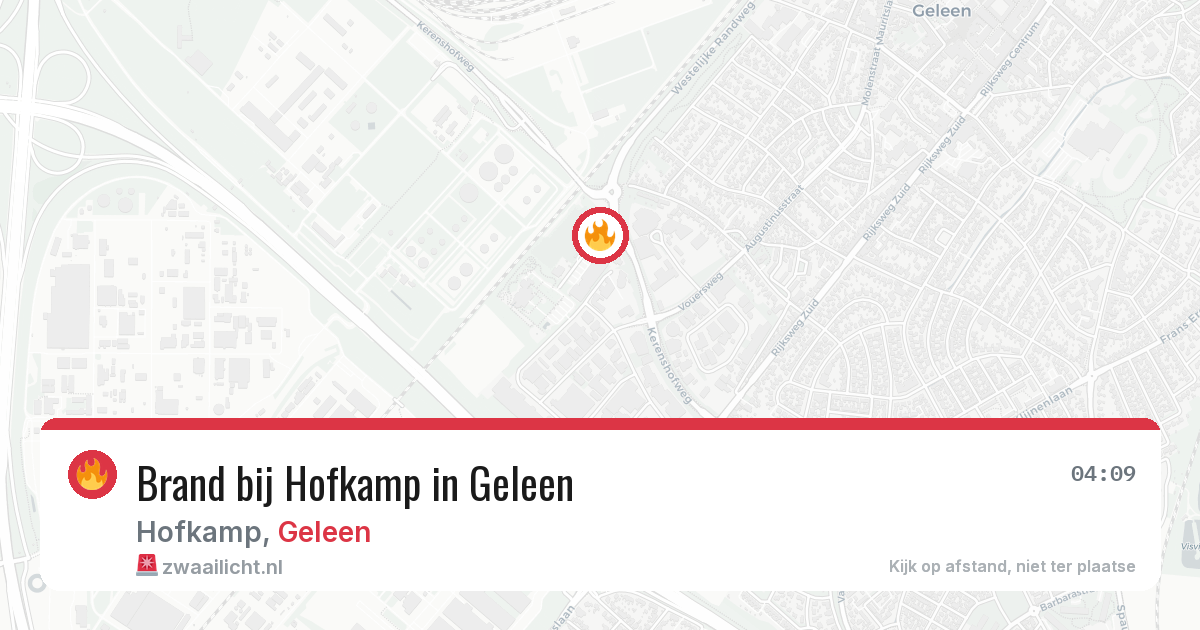 Brand bij Hofkamp in Geleen — 24 mrt 2026
