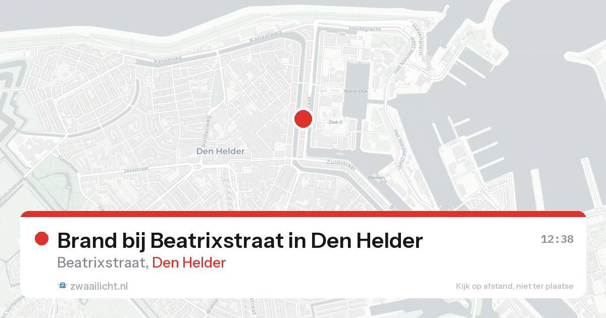 Brand bij Beatrixstraat in Den Helder — 3 jul 2026
