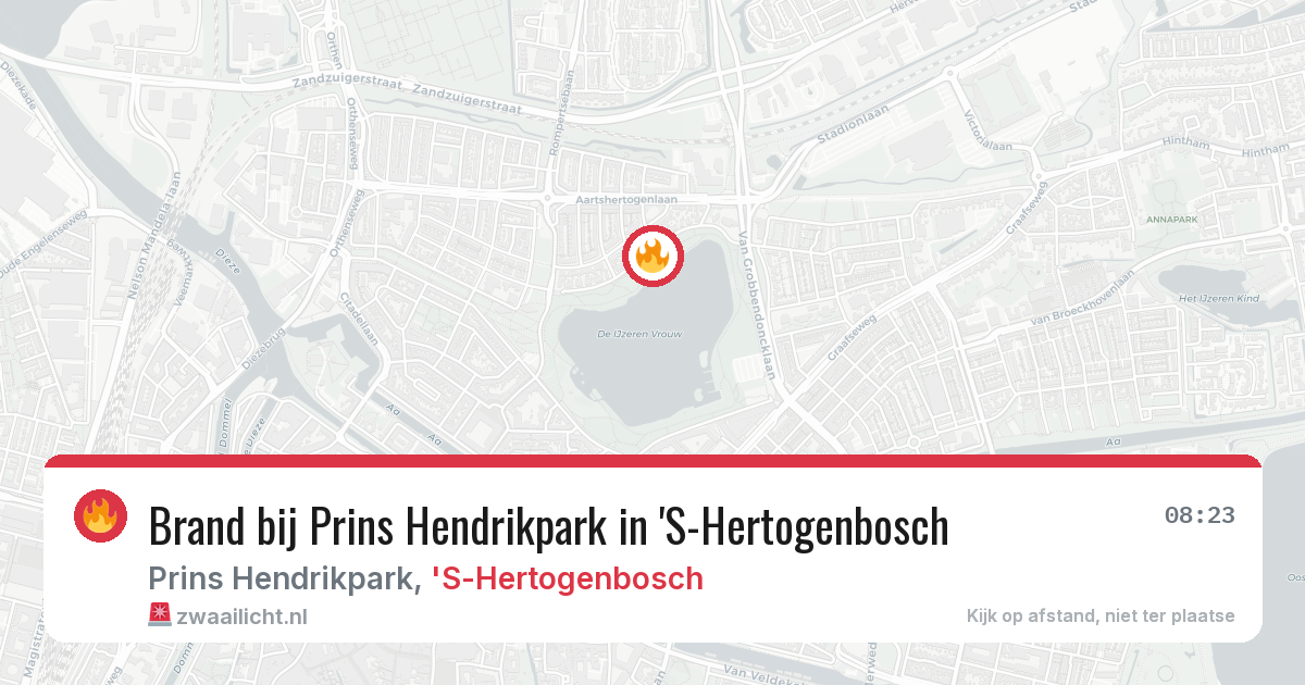 Brand bij Prins Hendrikpark in 'S-Hertogenbosch — 1 aug 2026