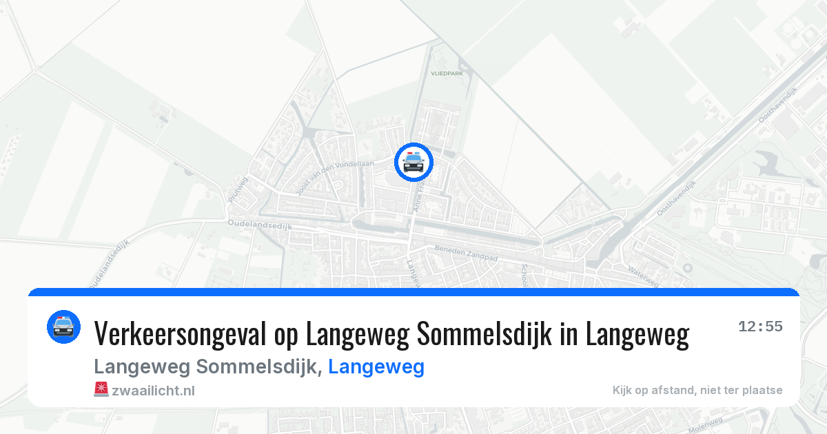 Verkeersongeval op Langeweg Sommelsdijk in Langeweg — 25 jun 2026