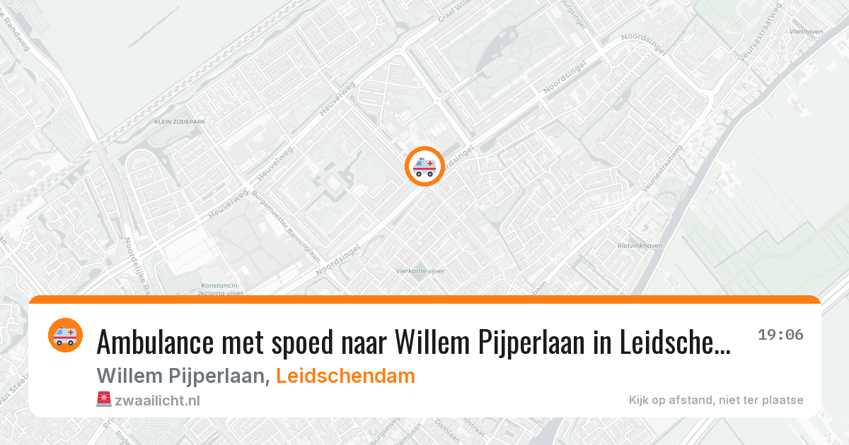 Ambulance met spoed naar Willem Pijperlaan in Leidschendam — 24 mrt 2026