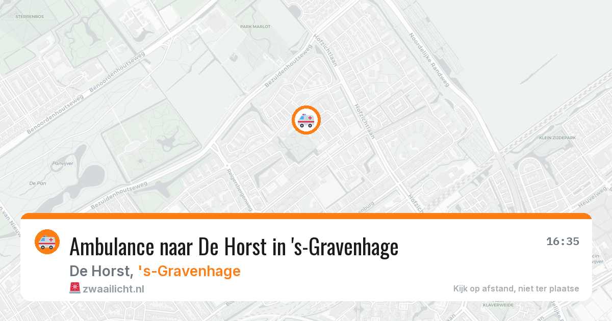 Ambulance naar De Horst in 's-Gravenhage — 9 jun 2026