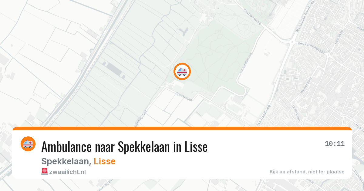 Ambulance naar Spekkelaan in Lisse — 2 aug 2026