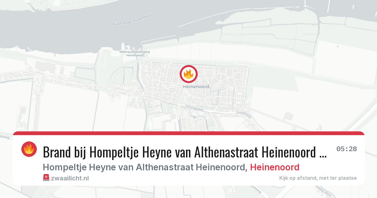Brand bij Hompeltje Heyne van Althenastraat Heinenoord in Heinenoord — 6 jul 2026