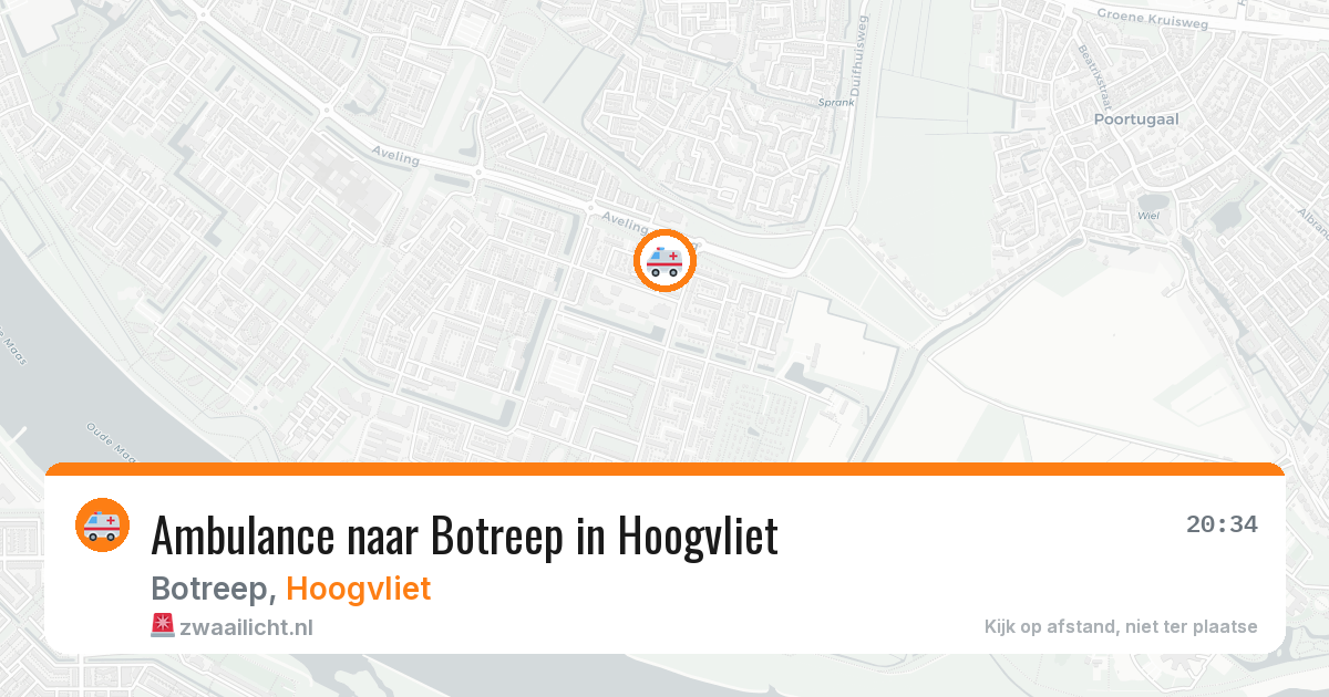 Ambulance naar Botreep in Hoogvliet — 29 jun 2026