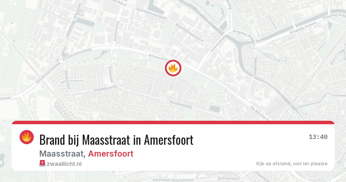 Brand bij Maasstraat in Amersfoort — 28 jul 2026