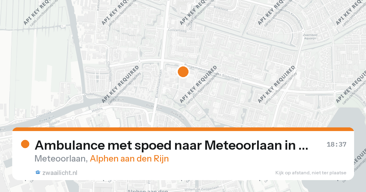 Ambulance met spoed naar Meteoorlaan in Alphen aan den Rijn — 21 mei 2026