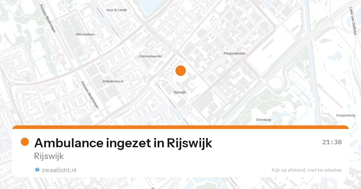 Ambulance ingezet in Rijswijk — 26 aug 2026