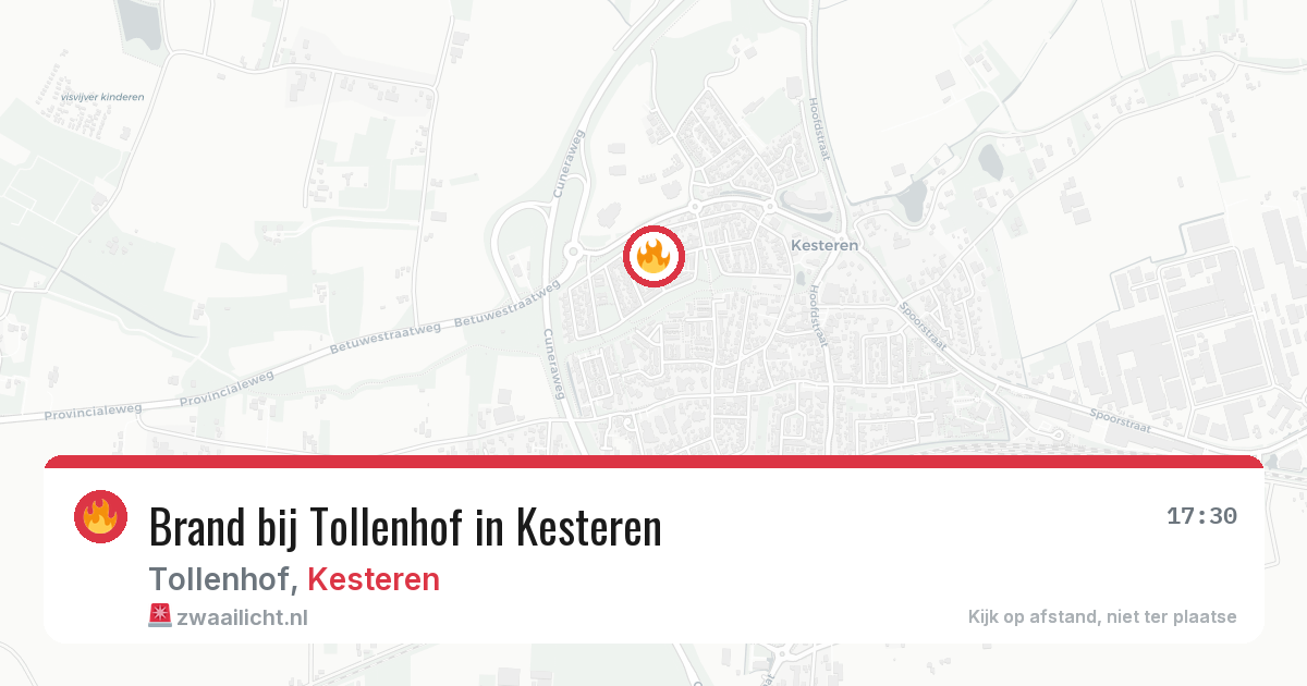 Brand bij Tollenhof in Kesteren — 25 jun 2026