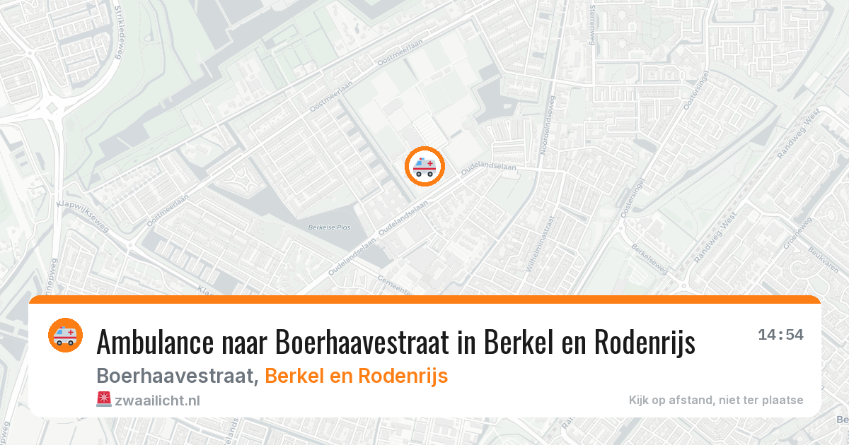 Ambulance naar Boerhaavestraat in Berkel en Rodenrijs — 5 jun 2026