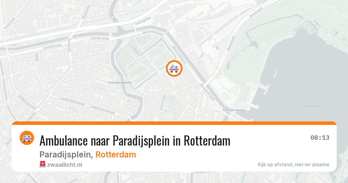 Ambulance naar Paradijsplein in Rotterdam — 4 mrt 2026