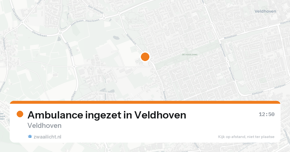 Ambulance ingezet in Veldhoven — 15 aug 2026
