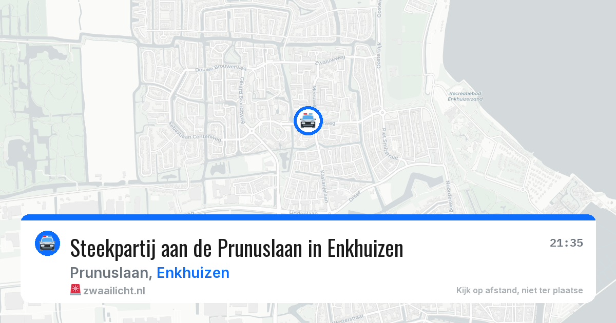 Steekpartij aan de Prunuslaan in Enkhuizen — 6 aug 2026
