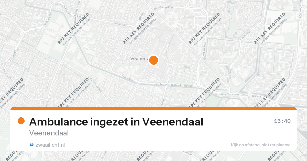Ambulance ingezet in Veenendaal — 26 aug 2026