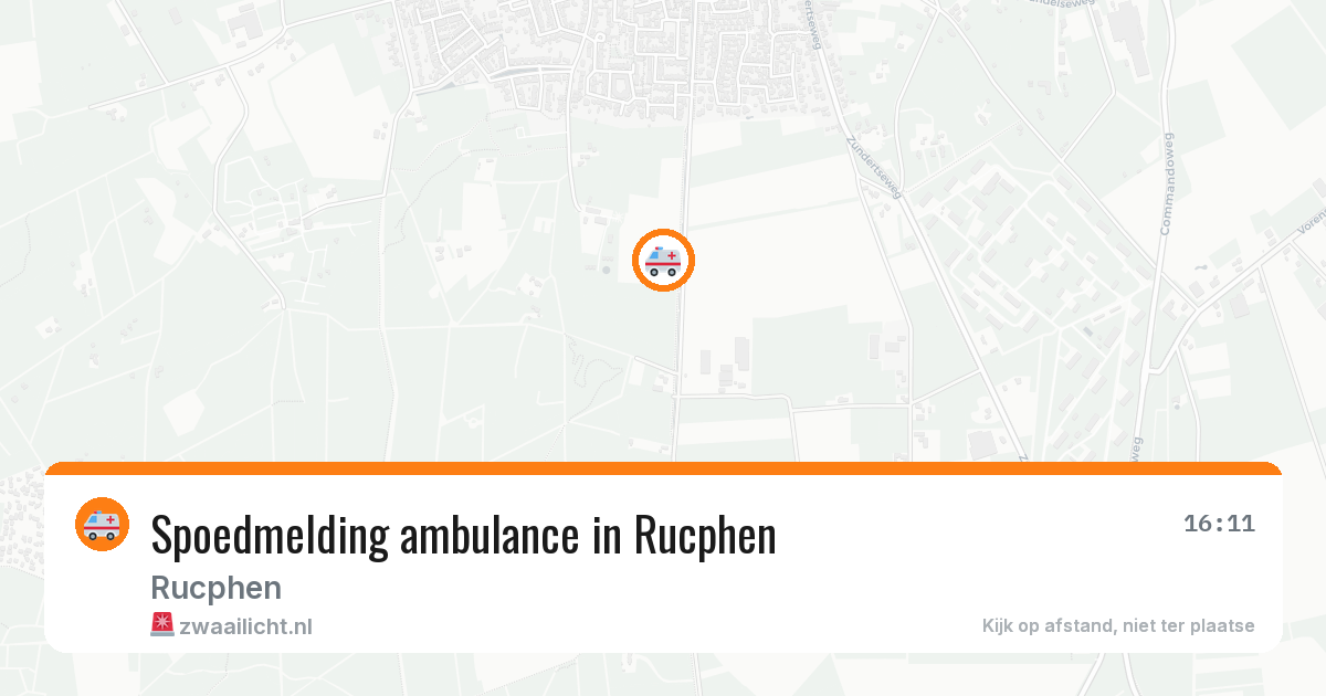 Spoedmelding ambulance in Rucphen — 14 aug 2026