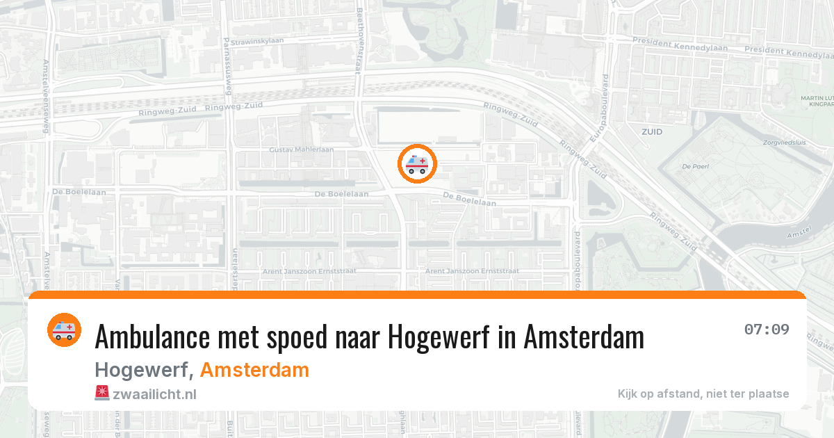 Ambulance met spoed naar Hogewerf in Amsterdam — 27 jun 2026