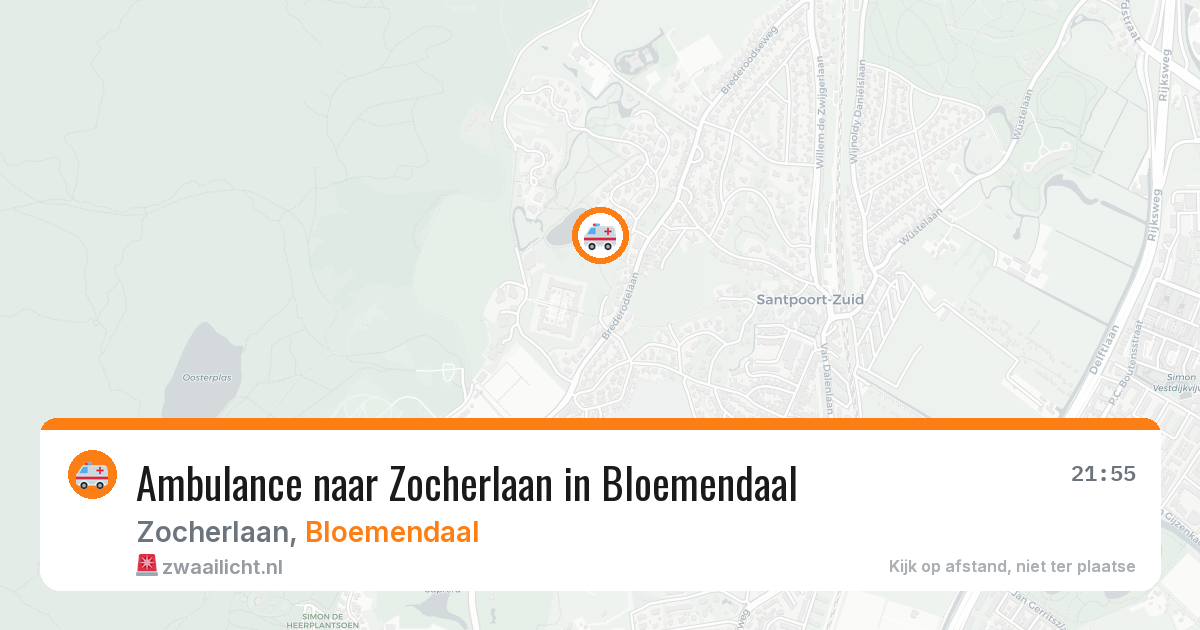 Ambulance naar Zocherlaan in Bloemendaal — 3 aug 2026