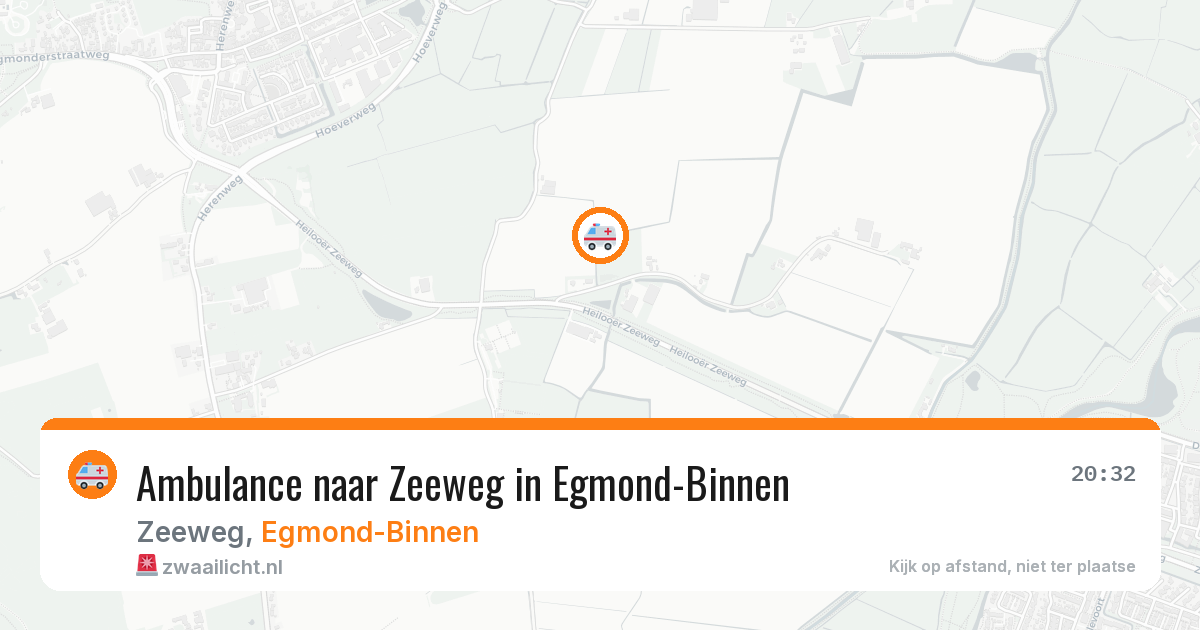 Ambulance naar Zeeweg in Egmond-Binnen — 31 jul 2026