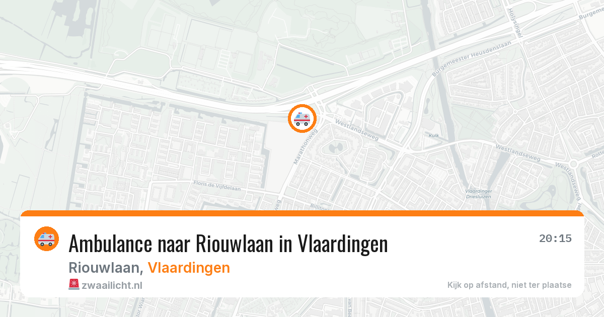 Ambulance naar Riouwlaan in Vlaardingen — 25 jul 2026