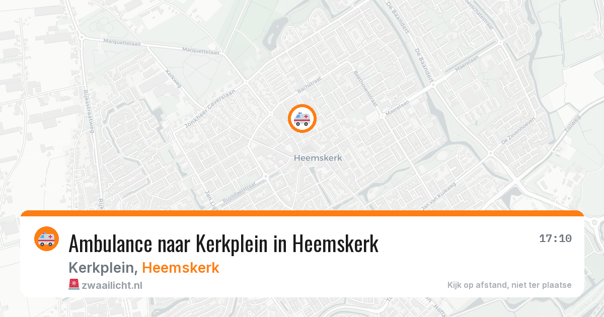 Ambulance naar Kerkplein in Heemskerk — 12 aug 2026
