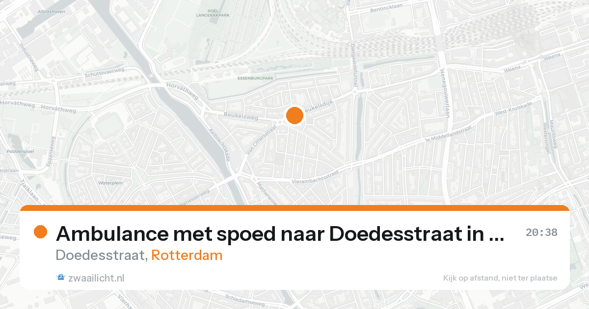Ambulance met spoed naar Doedesstraat in Rotterdam — 30 jan 2026
