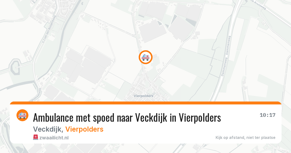 Ambulance met spoed naar Veckdijk in Vierpolders — 3 jun 2026
