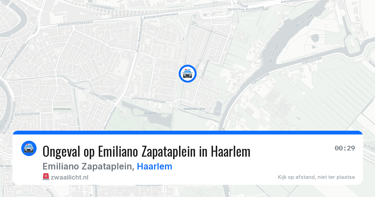 Ongeval op Emiliano Zapataplein in Haarlem — 9 mei 2026