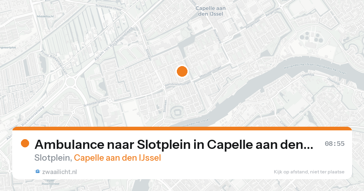 Ambulance naar Slotplein in Capelle aan den IJssel — 12 jul 2026