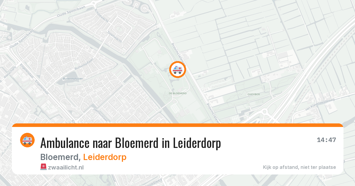 Ambulance naar Bloemerd in Leiderdorp — 20 mrt 2026