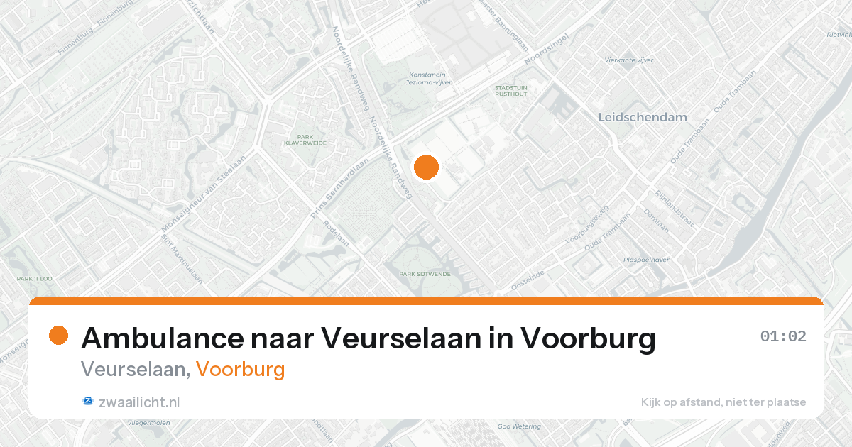 Ambulance naar Veurselaan in Voorburg — 21 aug 2026