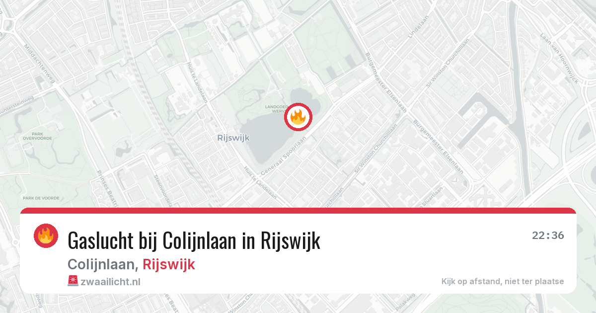 Gaslucht bij Colijnlaan in Rijswijk — 1 apr 2026