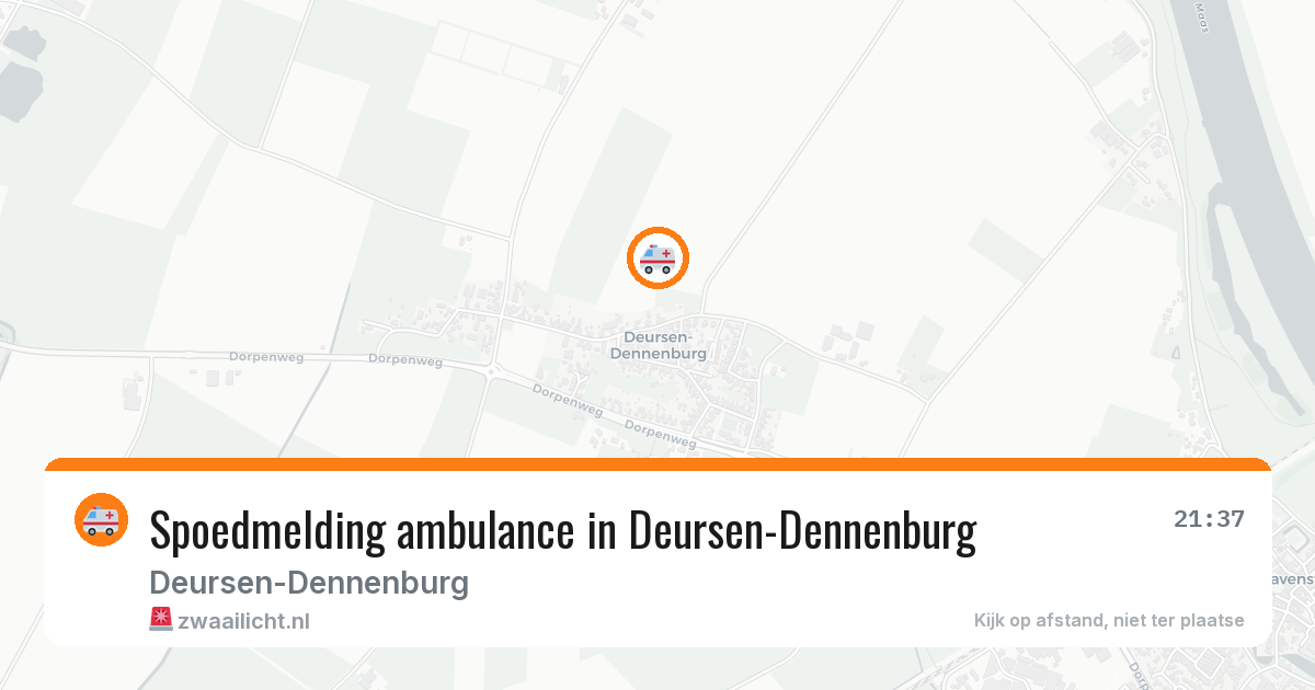 Spoedmelding ambulance in Deursen-Dennenburg — 28 jan 2026