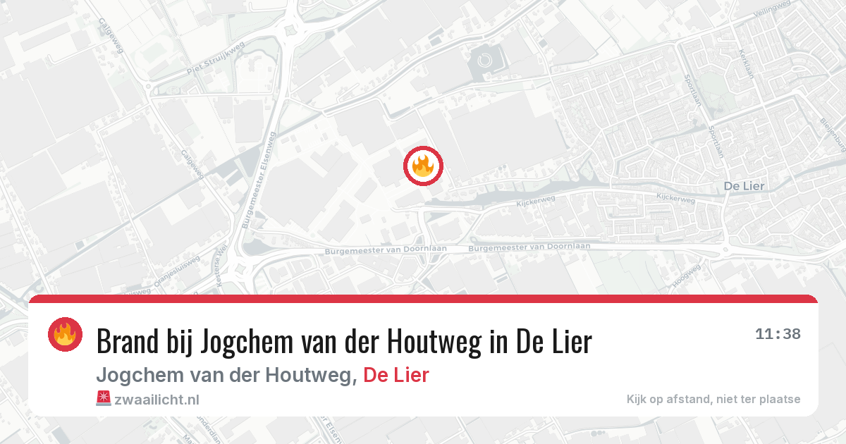Brand bij Jogchem van der Houtweg in De Lier — 3 aug 2026