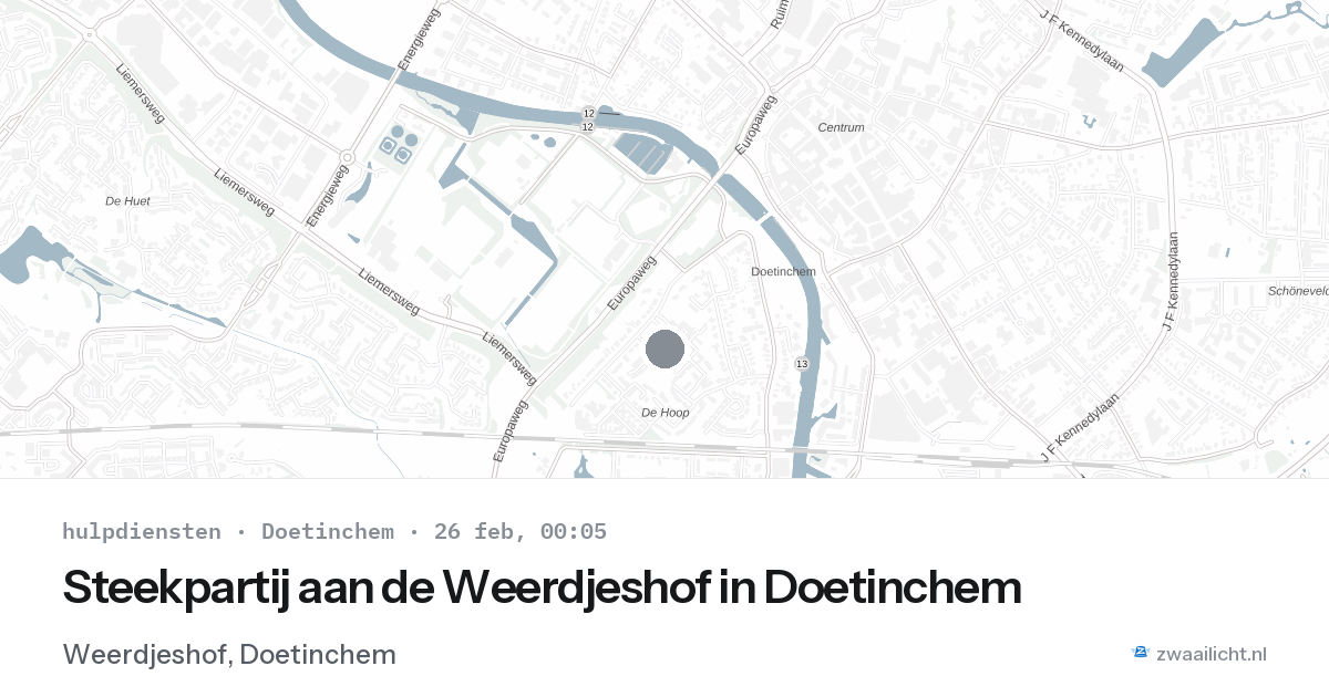 Steekpartij aan de Weerdjeshof in Doetinchem — 25 feb 2026