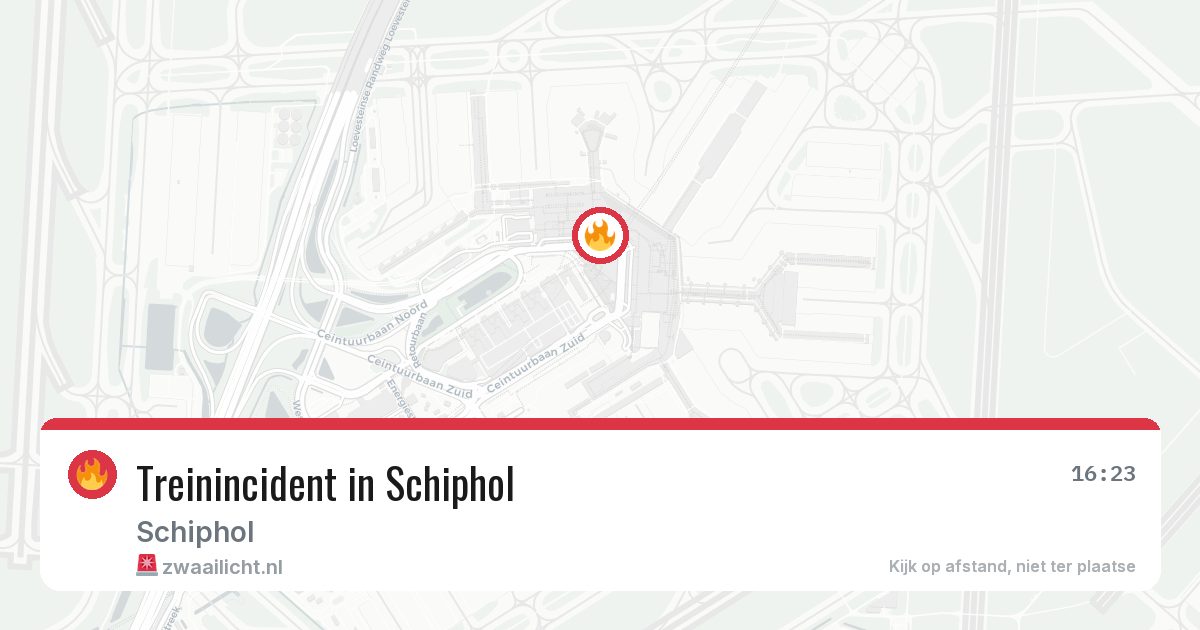 Treinincident in Schiphol — 2 jul 2026