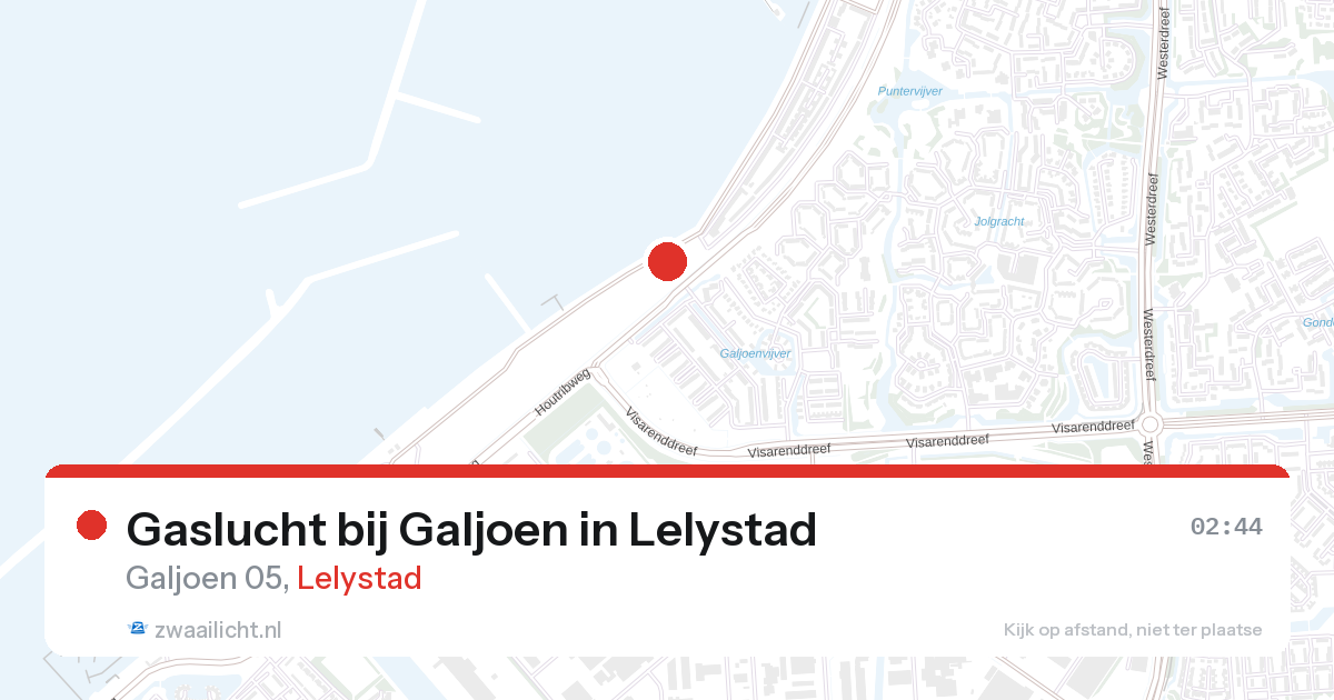 Gaslucht bij Galjoen in Lelystad — 1 feb 2026
